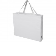Odessa большая эко-сумка из переработанного хлопка, сертифицированного согласно GRS, плотностью 220 г/м² - Белый
