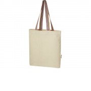 Эко-сумка Rainbow объемом 5л из переработанного хлопка плотностью 180 г/м2, натуральный