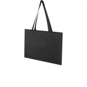 Kai круглая эко-сумка из переработанного материала, сертифицированного согласно GRS - сплошной черный