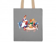 Сумка 260 г/м2 с парусиновыми ручками Карлсон, серый