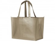 Ламинированная сумка-шоппер Alloy, nickel (желтовато-серый)