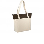 Сумка на молнии, натуральный/коричневый