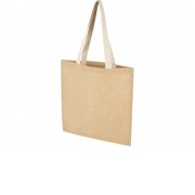 Эко-сумка Juta 7 л из джута плотностью 300 г/м2, белый