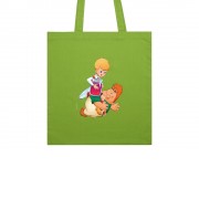 Сумка из хлопка 105 г/м2 Карлсон, зеленое яблоко