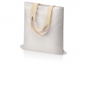 Сумка для шопинга Steady из хлопка с парусиновыми ручками, 260 г/м2, белый