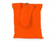 Cумка Clip из хлопка 340 г/м2 с застежкой из экокожи, оранжевый