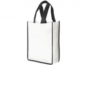 Небольшая контрастная нетканая сумка-тоут для покупок