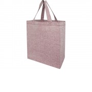 Pheebs, эко-сумка из переработанного хлопка, плотность 150 г/м2, бордовый меланж