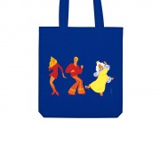 Сумка из плотного хлопка Бременские музыканты, 220 г/м2, классический синий 2386C