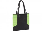 Сумка с цветными панелями, черный/лайм