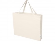 Odessa большая эко-сумка из переработанного хлопка, сертифицированного согласно GRS, плотностью 220 г/м² - Натуральный