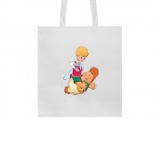 Сумка из хлопка 105 г/м2 Карлсон, белый