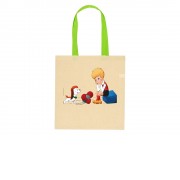 Сумка универсальная Карлсон, натуральный/зеленое яблоко