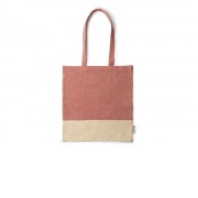 Сумка из переработанного хлопка PALMIRA, красный/натуральный