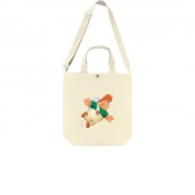 Сумка 260 г/м2 на кнопке с регулирующейся лямкой Карлсон, натуральный