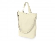 Сумка Helfer из хлопка на кнопке с регулирующейся лямкой, натуральный