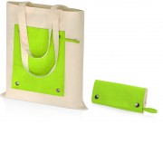 Складная хлопковая сумка для шопинга Gross с карманом, зеленое яблоко