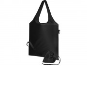 Складная эко-сумка Sabia из вторичного ПЭТ, черный
