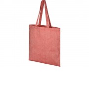 Сумка-тоут Pheebs из переработанного хлопка 150 г/м2, красный меланж