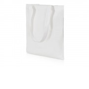 Сумки хлопок 90%, плотность 180 г, грузоподъемность 10 кг, размер 38х42 см, ручки 3х65 см с доп. швом, белый