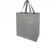 Pheebs, эко-сумка из переработанного хлопка, плотность 150 г/м2, черный меланж