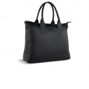 Сумка-шоппер BUGATTI Elsa, чёрная, воловья кожа/полиэстер, 46х11х31,5 см
