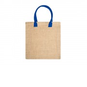 Сумка NIMES из натурального джута, бежевый/королевский синий