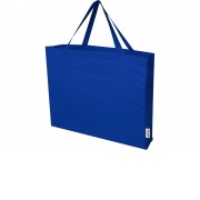 Odessa большая эко-сумка из переработанного хлопка, сертифицированного согласно GRS, плотностью 220 г/м² - Ярко-синий