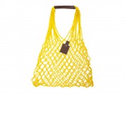 Авоська Dream L наплечная 25 литров с кожаными ручками, желтый