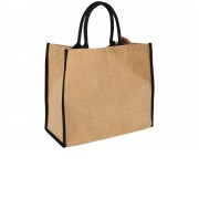 Сумка для покупок, натуральный/черный