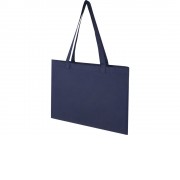 Kai круглая эко-сумка из переработанного материала, сертифицированного согласно GRS - Темно - синий