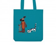 Сумка из плотного хлопка Жил-был Пес, 220 г/м2, бирюзовый 320C NEW