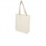 Orissa эко-сумка из органического материала GOTS с широким дном, 180 г/м², 11 л - Натуральный