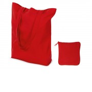 Складывающаяся сумка Skit из хлопка на молнии, красный