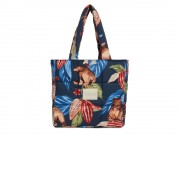 Сумка стеганая Мишки в шоколаде синяя. Varvara