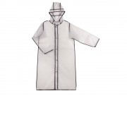 Дождевик Providence, прозрачный/черный с чехлом