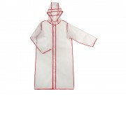 Дождевик Providence, прозрачный/красный с чехлом