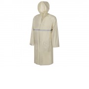 Длинный дождевик Lanai  из полиэстера со светоотражающей тесьмой, молочный