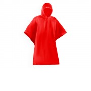 Складное водонепроницаемое пончо DAMPER, красный