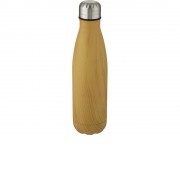 Cove бутылка из нержавеющей стали объемом 500 мл с вакуумной изоляцией и деревянным принтом, heather natural