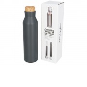 Вакуумная изолированная бутылка с пробкой, серебристый