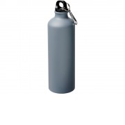 Матовая спортивная бутылка Pacific объемом 770 мл с карабином, серый