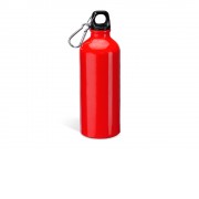 Бутылка алюминиевая с карабином, 800 мл, красный