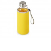 Бутылка для воды Pure c чехлом, 420 мл, желтый