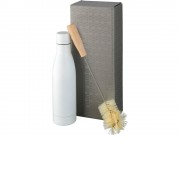 Набор из медной бутылки с вакуумной изоляцией Vasa и щетки, белый