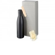 Набор из медной бутылки с вакуумной изоляцией Vasa и щетки, черный