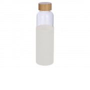 Бутылка для воды стеклянная Refine, в чехле, 550 мл, белый