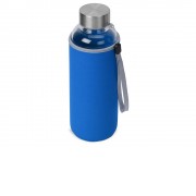 Бутылка для воды Pure c чехлом, 420 мл, синий