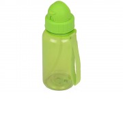 Бутылка для воды со складной соломинкой Kidz 500 мл, зеленое яблоко