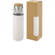 Thor, стеклянная бутылка объемом 660 мл с неопреновым чехлом, белый